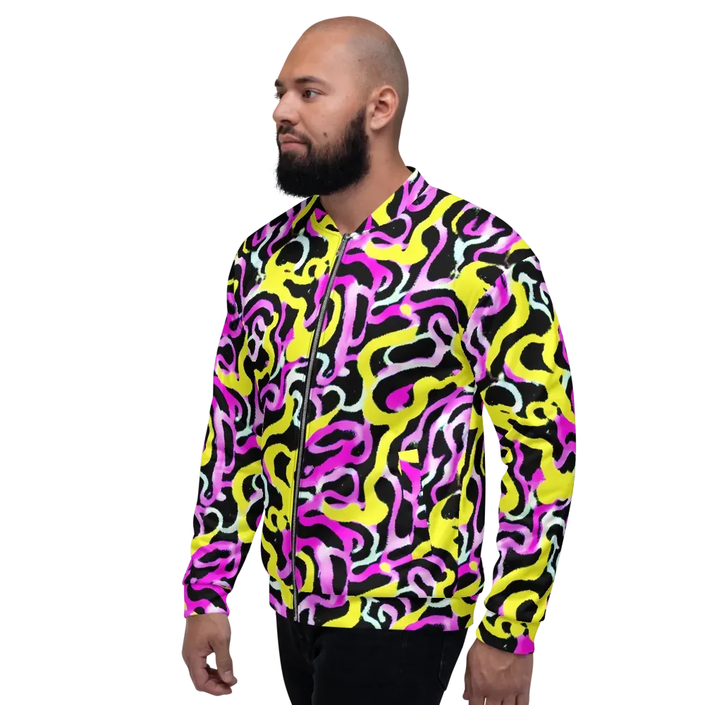 Laser Loops on Bomber Jacket — Left