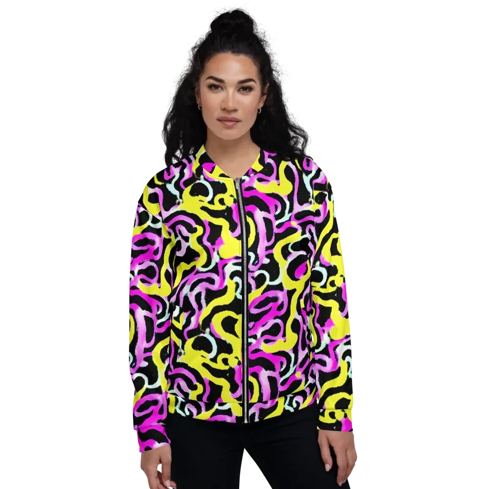 Laser Loops on Bomber Jacket — Front