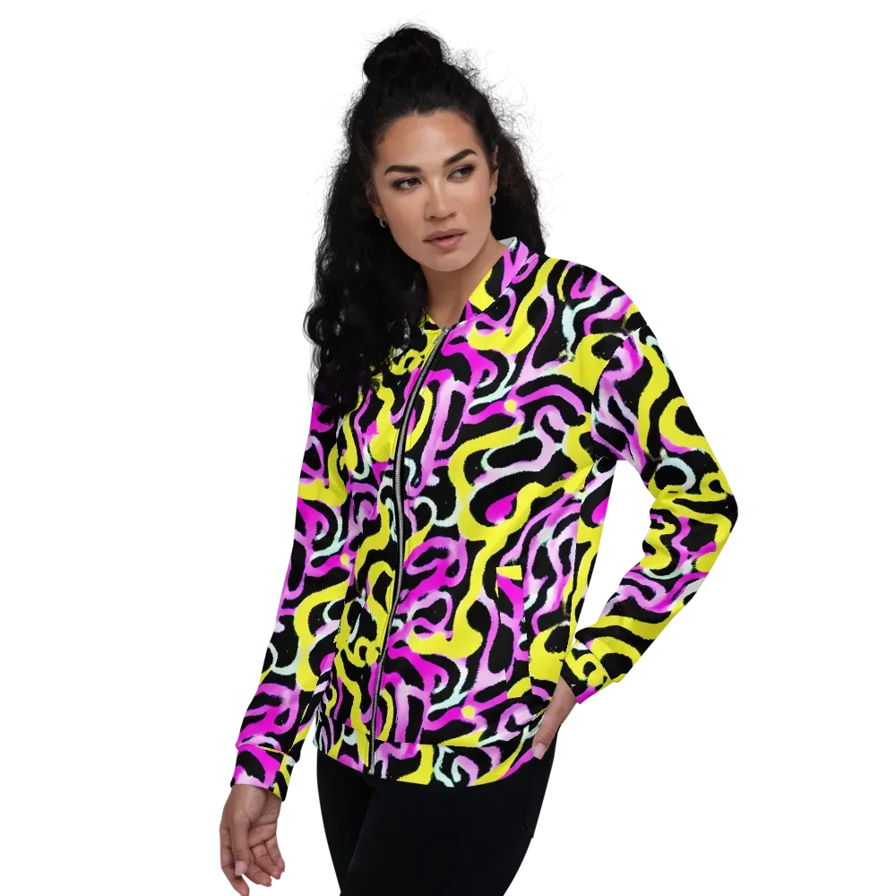 Laser Loops on Bomber Jacket — Left