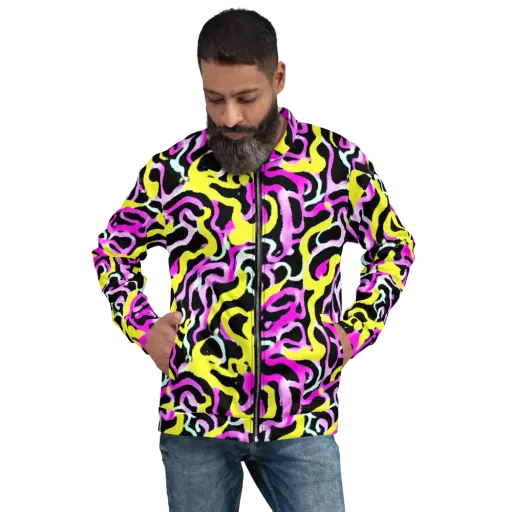 Laser Loops on a Bomber Jacket