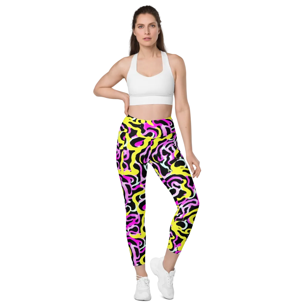 Laser Loops on Leggings with Pockets — Front
