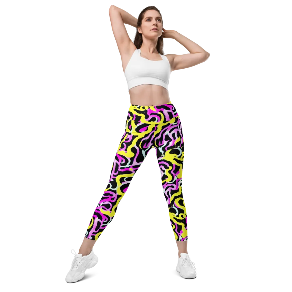 Laser Loops on Leggings with Pockets — Front