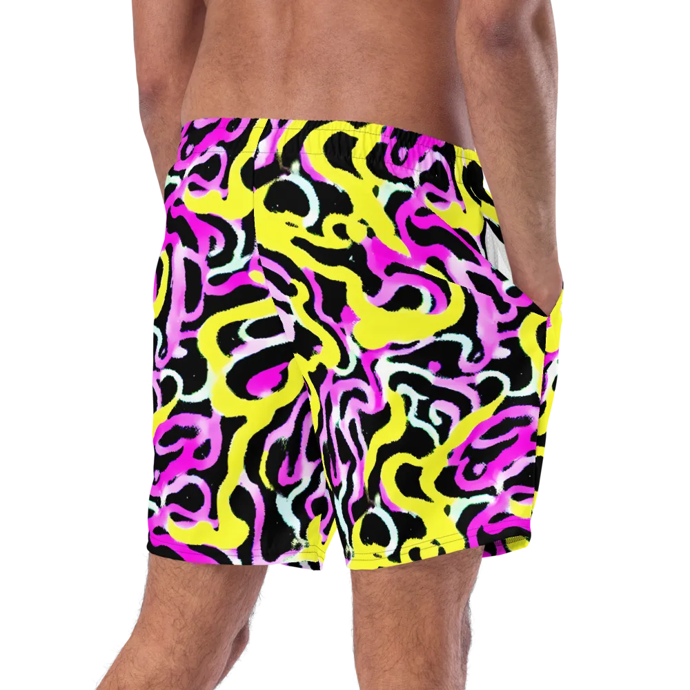 Laser Loops on Swim Trunks — Right Back