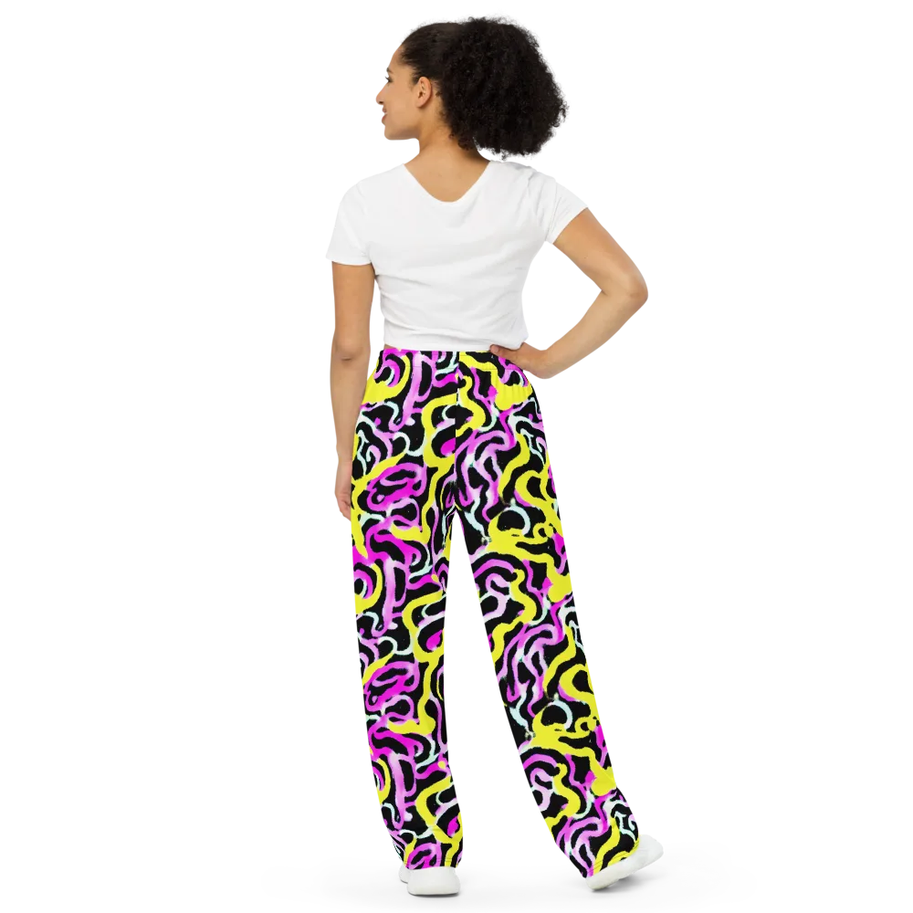Laser Loops on Wide-Leg Pants — Back