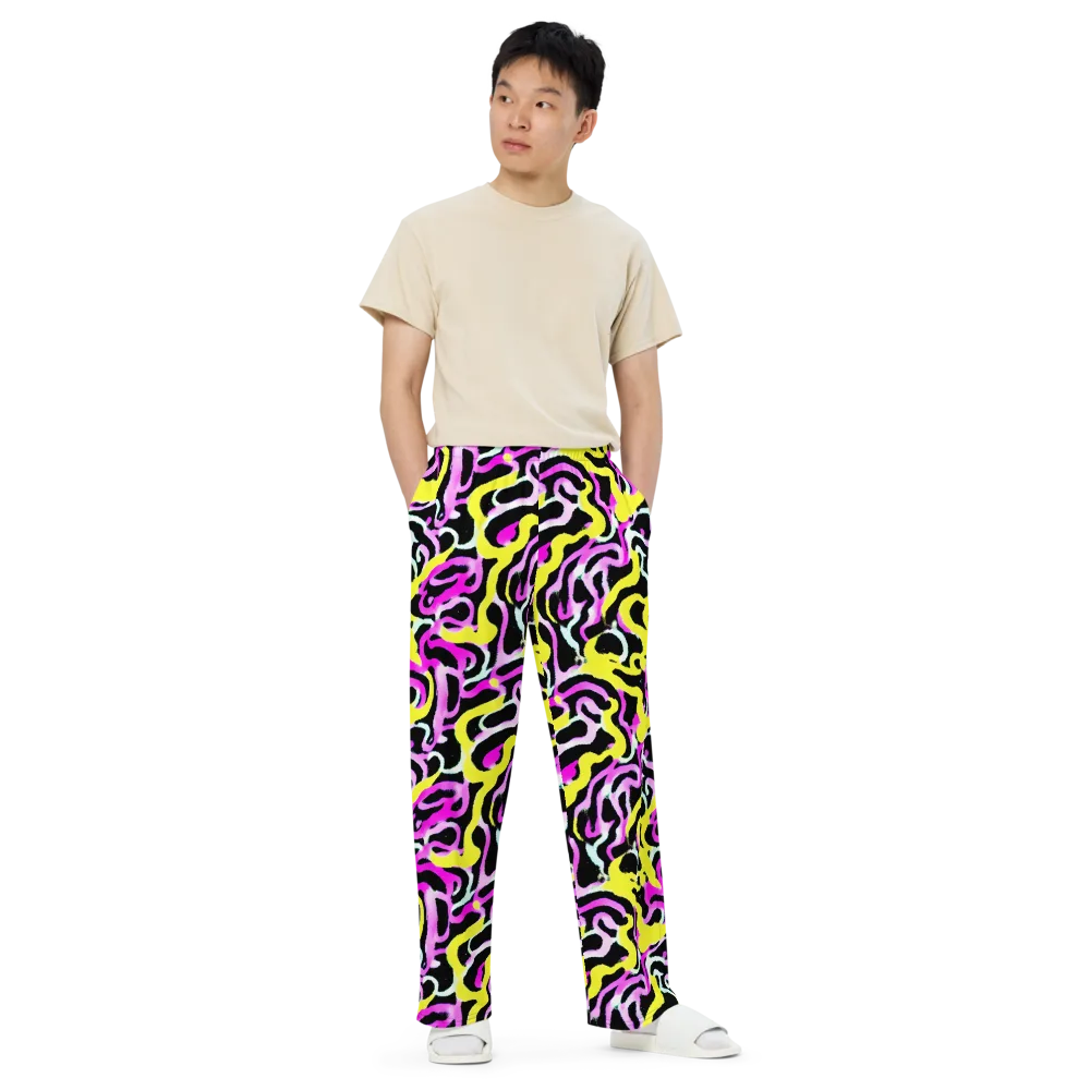 Laser Loops on Wide-Leg Pants — Front
