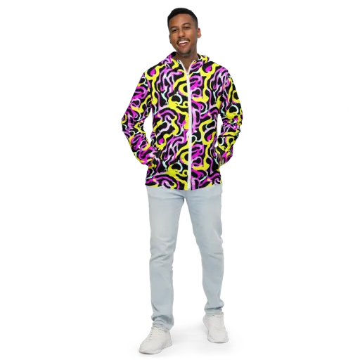 Laser Loops on a Men's Windbreaker