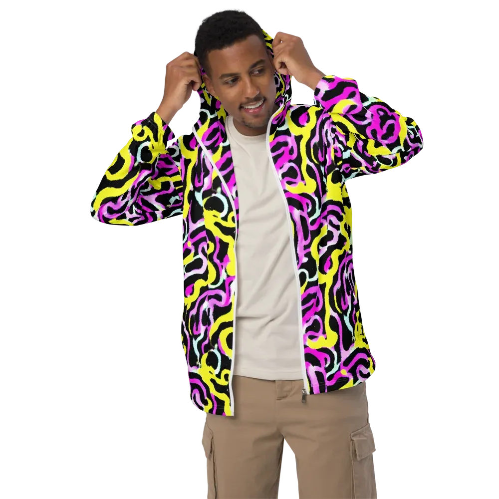 Laser Loops on Men's Windbreaker — Front