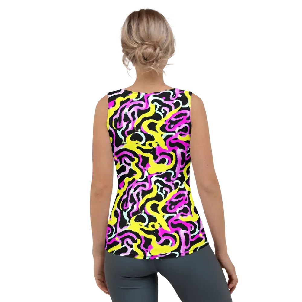 Laser Loops on Women's Tank Top — Back