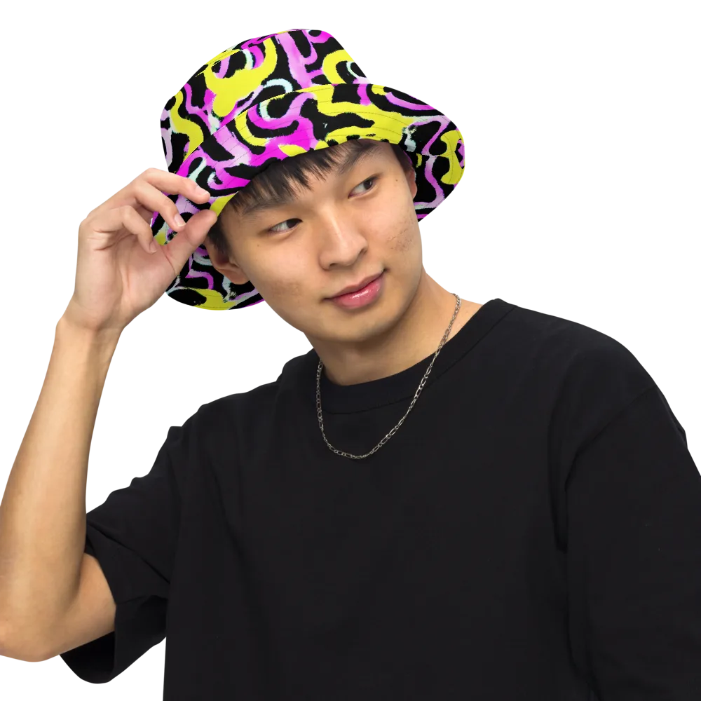 Laser Loops on Reversible Bucket Hat — Front Inside