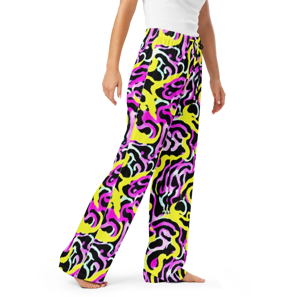 Laser Loops on Women's Pajama Pants — Right Front