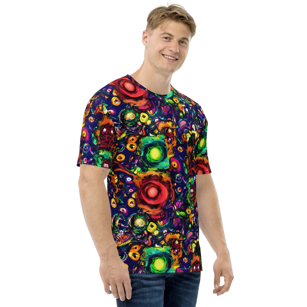 Neon Surreal on Men's Crew Neck T-Shirt — Right
