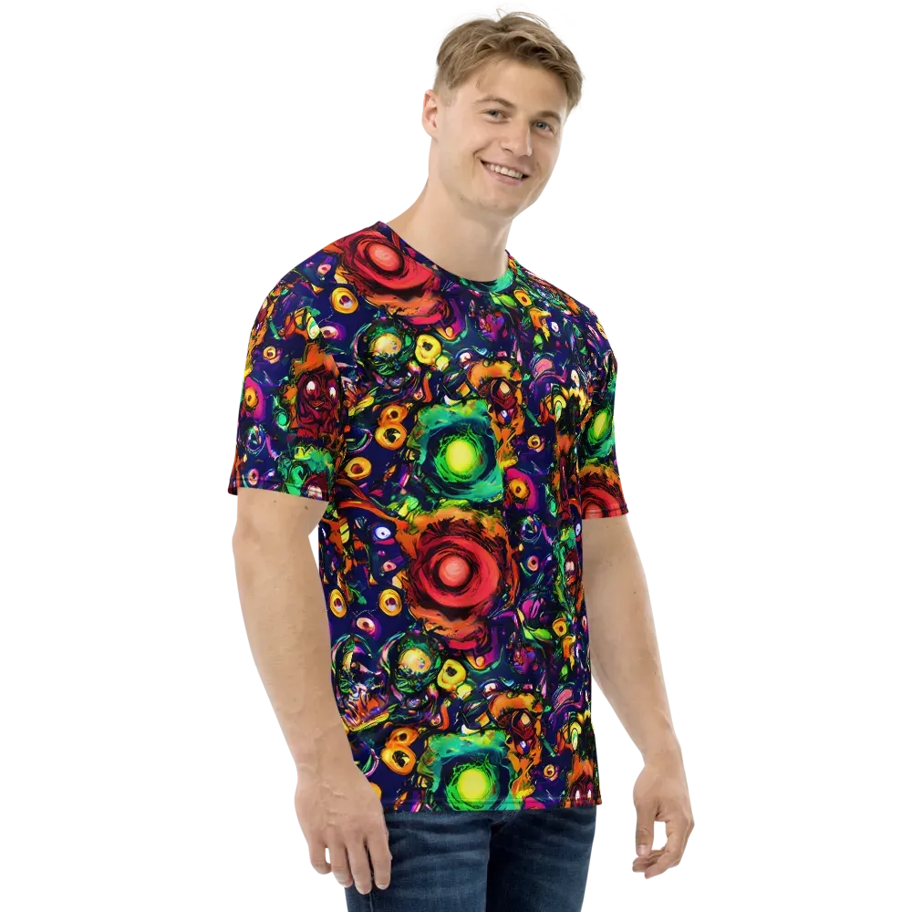 Neon Surreal on Men's Crew Neck T-Shirt — Right