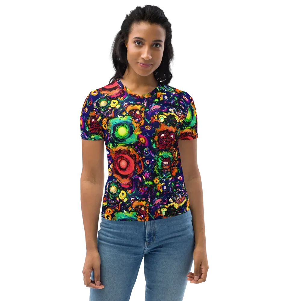Neon Surreal on Women's Crew Neck T-Shirt — Front