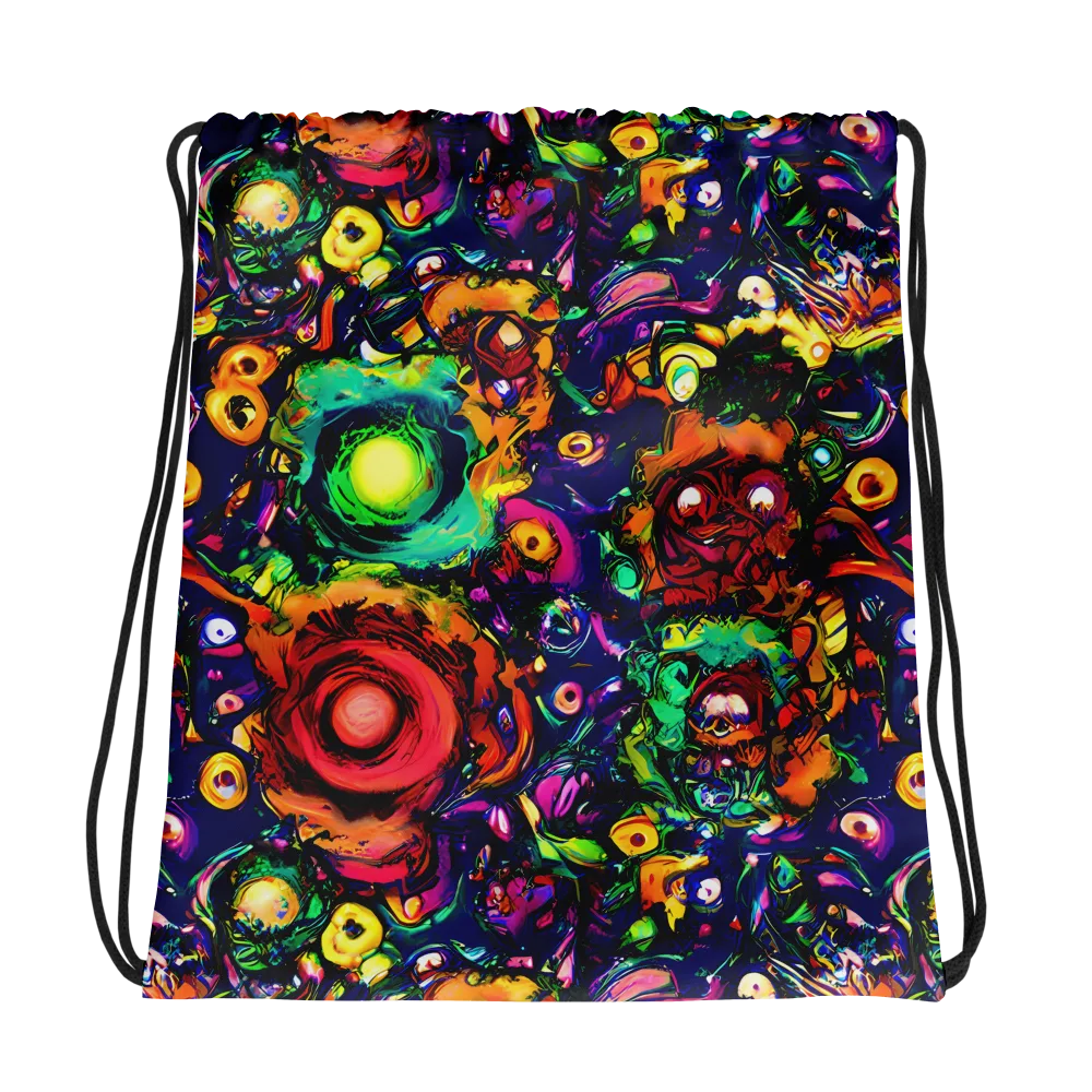 Neon Surreal on Drawstring Bag — Photo