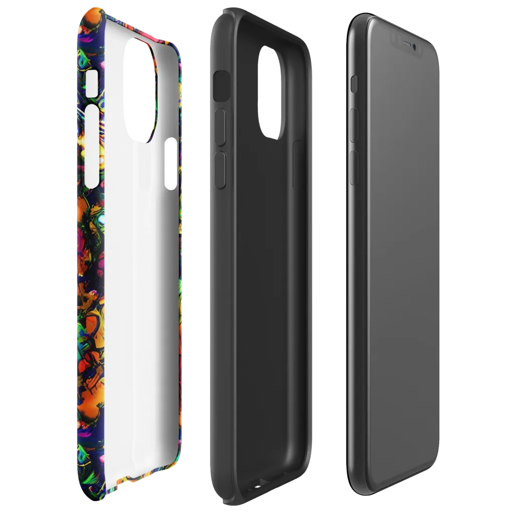 Neon Surreal on Tough Case for iPhone® — Right