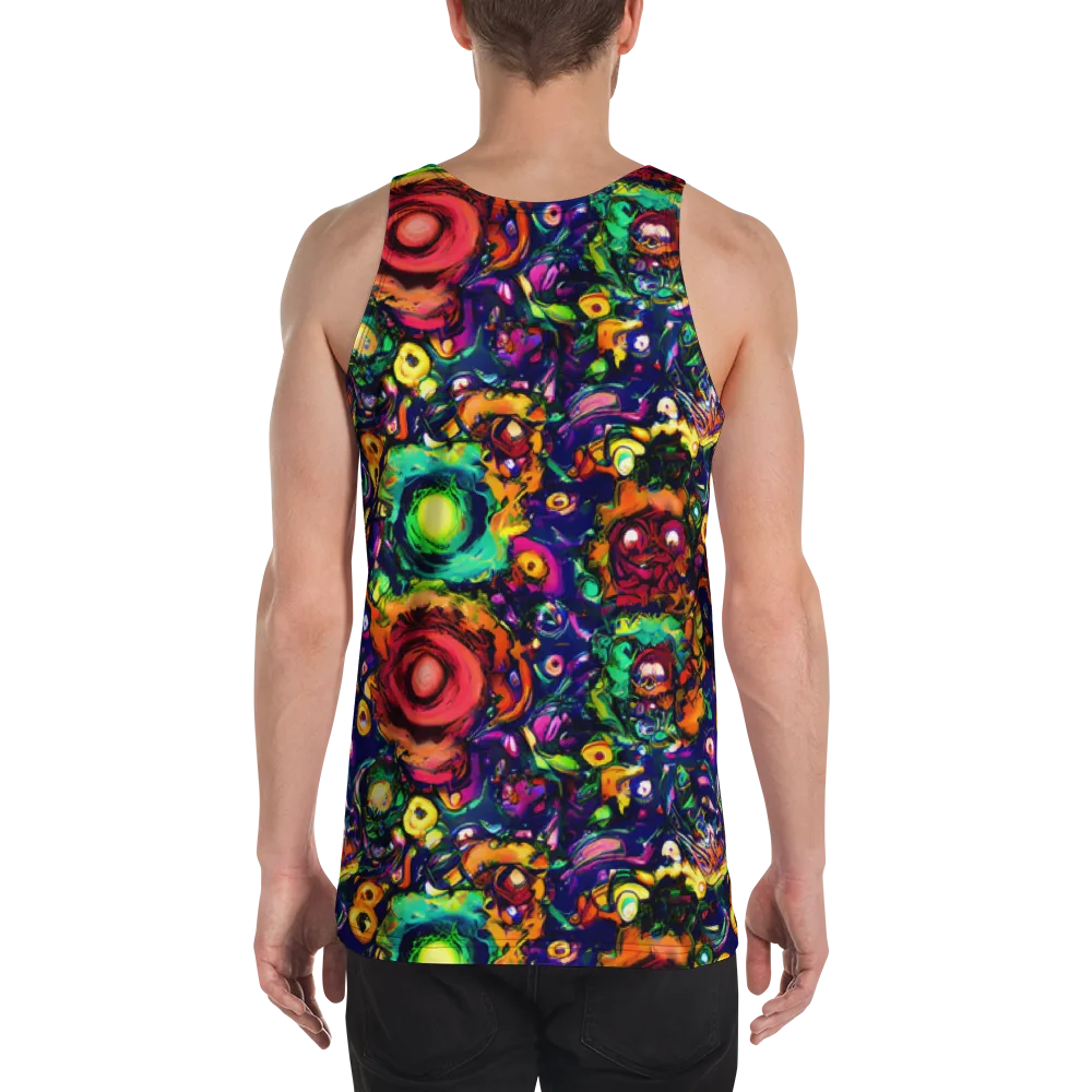 Neon Surreal on Men's Tank Top — Back