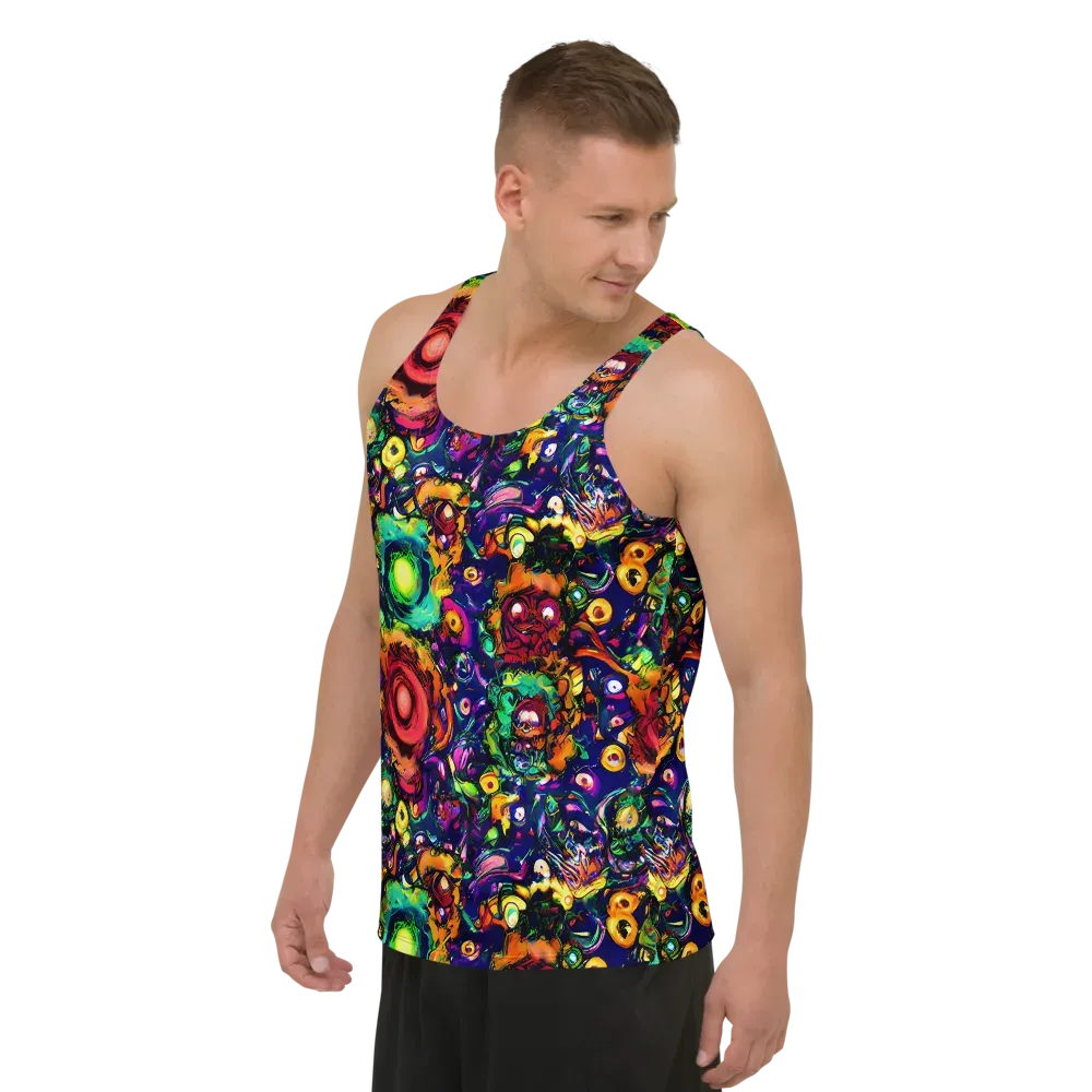 Neon Surreal on Men's Tank Top — Left Front