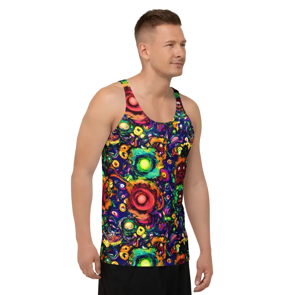 Neon Surreal on Men's Tank Top — Right Front