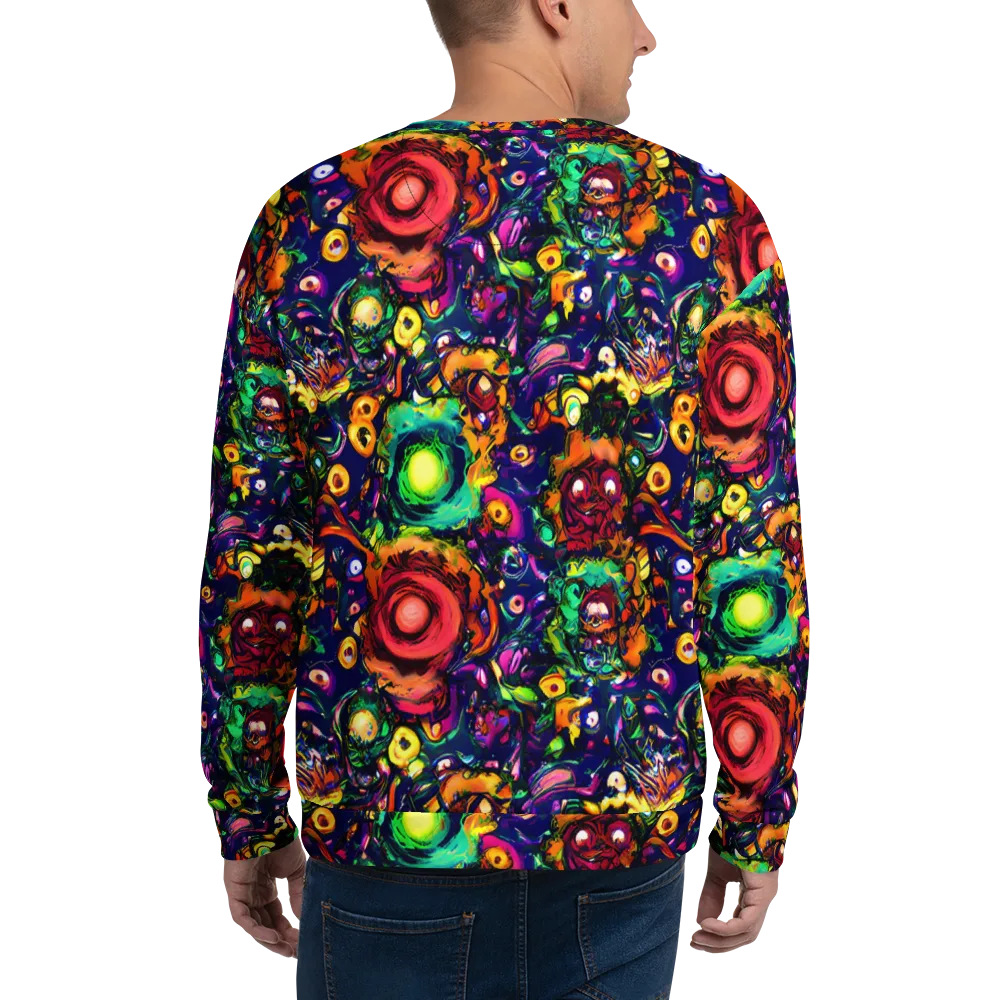 Neon Surreal on Sweatshirt — Back