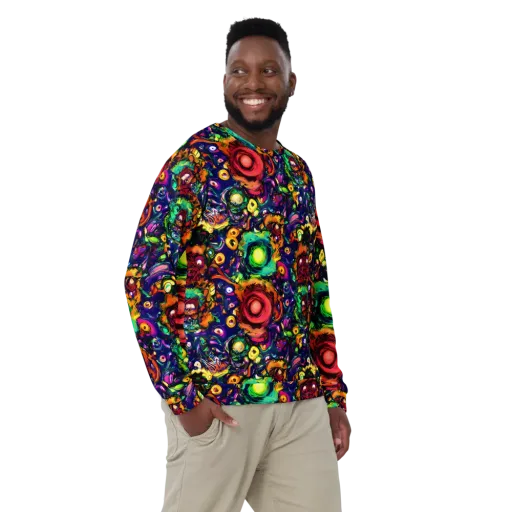 Neon Surreal on a Sweatshirt