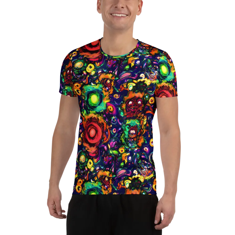 Neon Surreal on Men's Athletic T-Shirt — Front