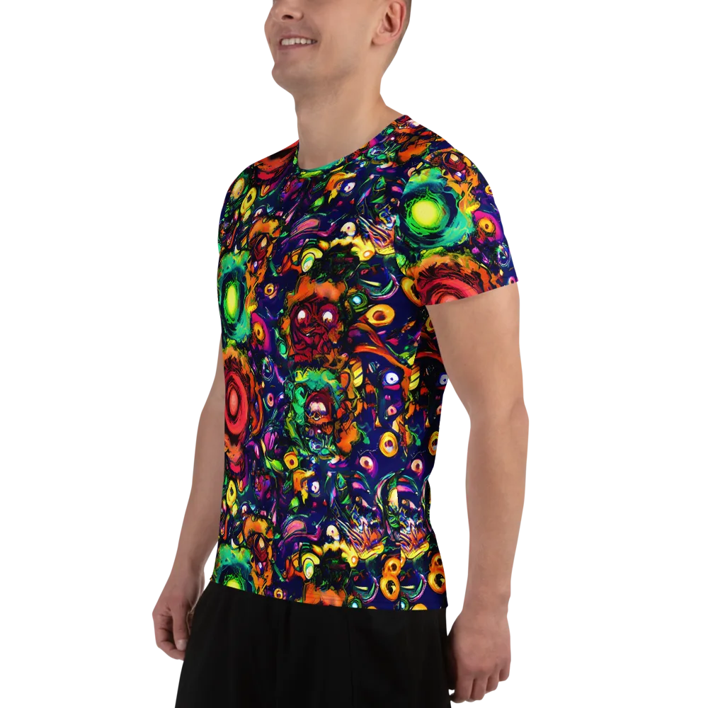 Neon Surreal on Men's Athletic T-Shirt — Left