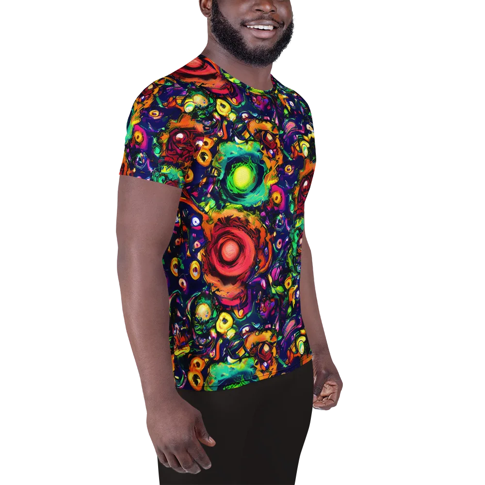 Neon Surreal on Men's Athletic T-Shirt — Right