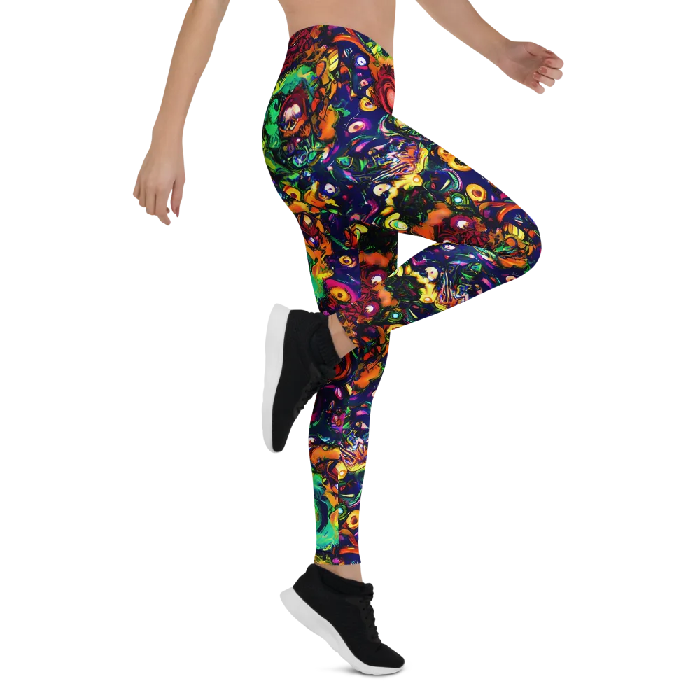 Neon Surreal on Leggings — Right
