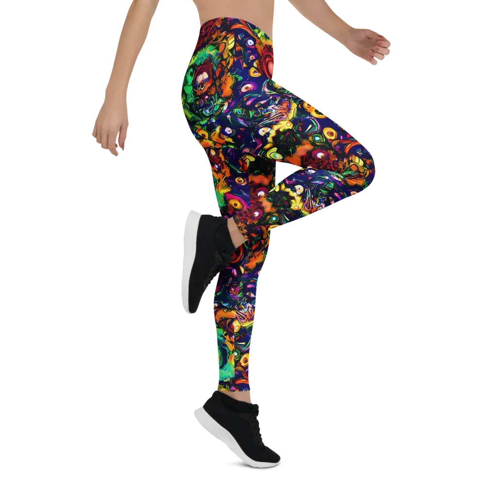 Neon Surreal on Leggings — Right