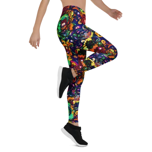 Neon Surreal on a Leggings
