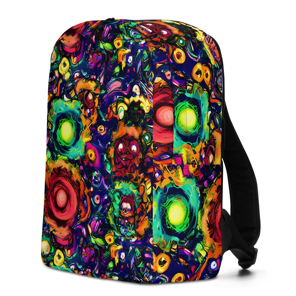 Neon Surreal on Minimalist Backpack — Left