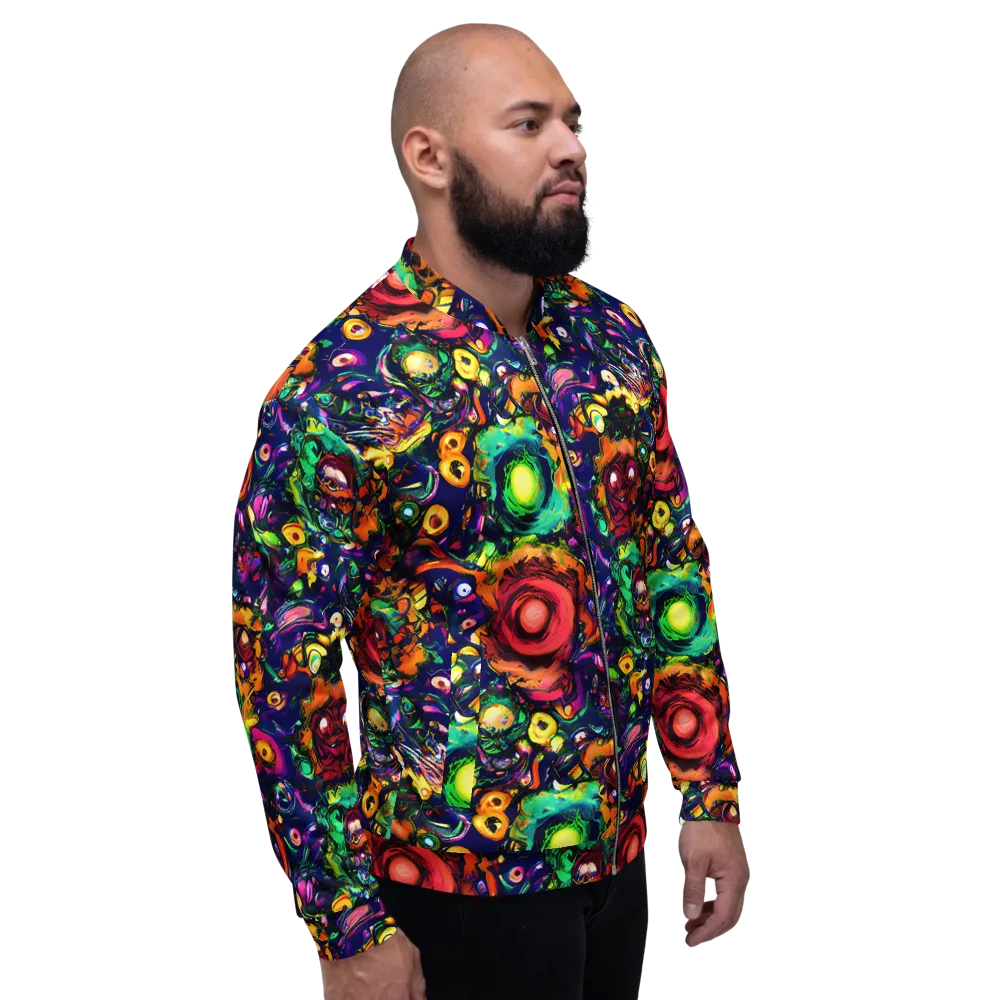 Neon Surreal on Bomber Jacket — Right