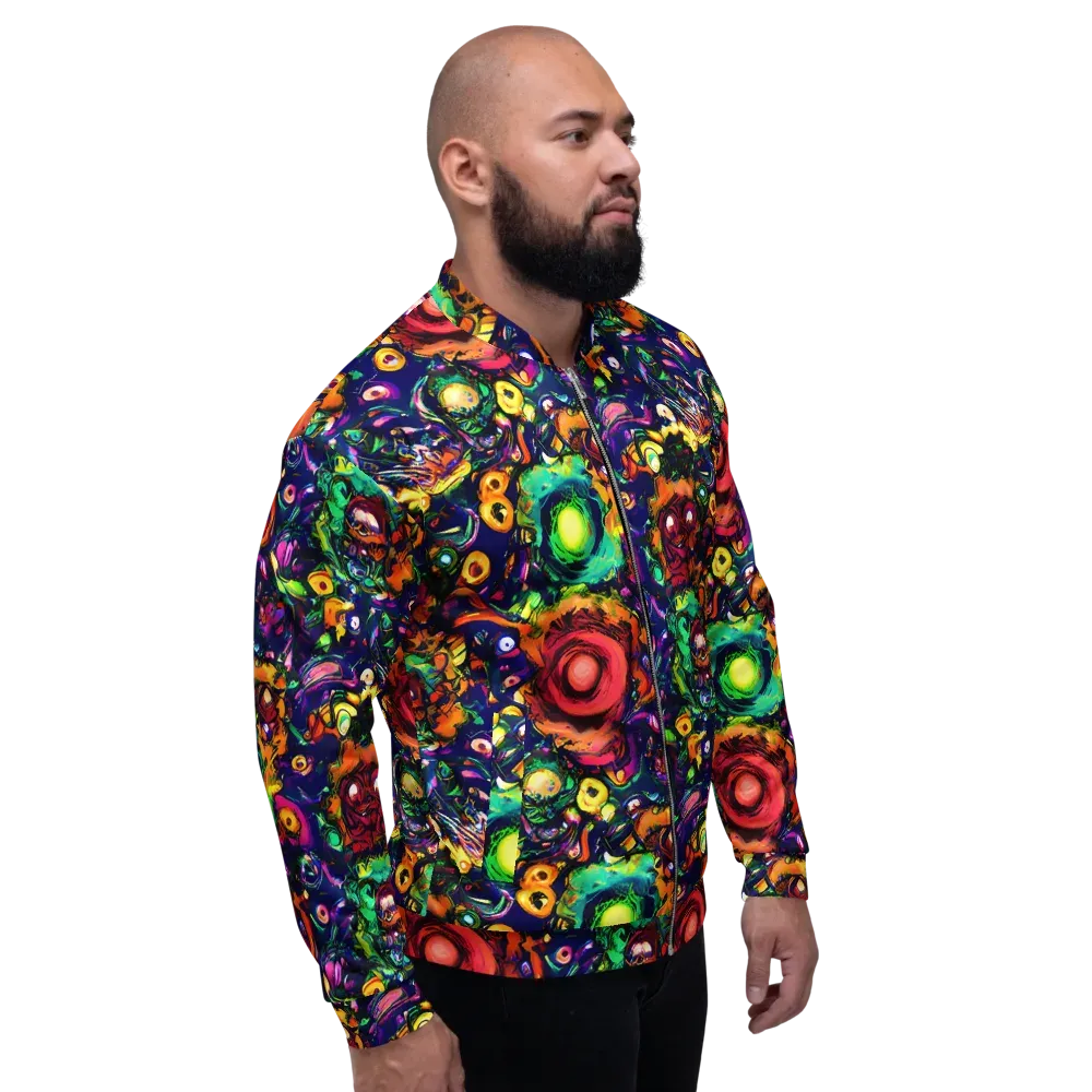 Neon Surreal on Bomber Jacket — Right