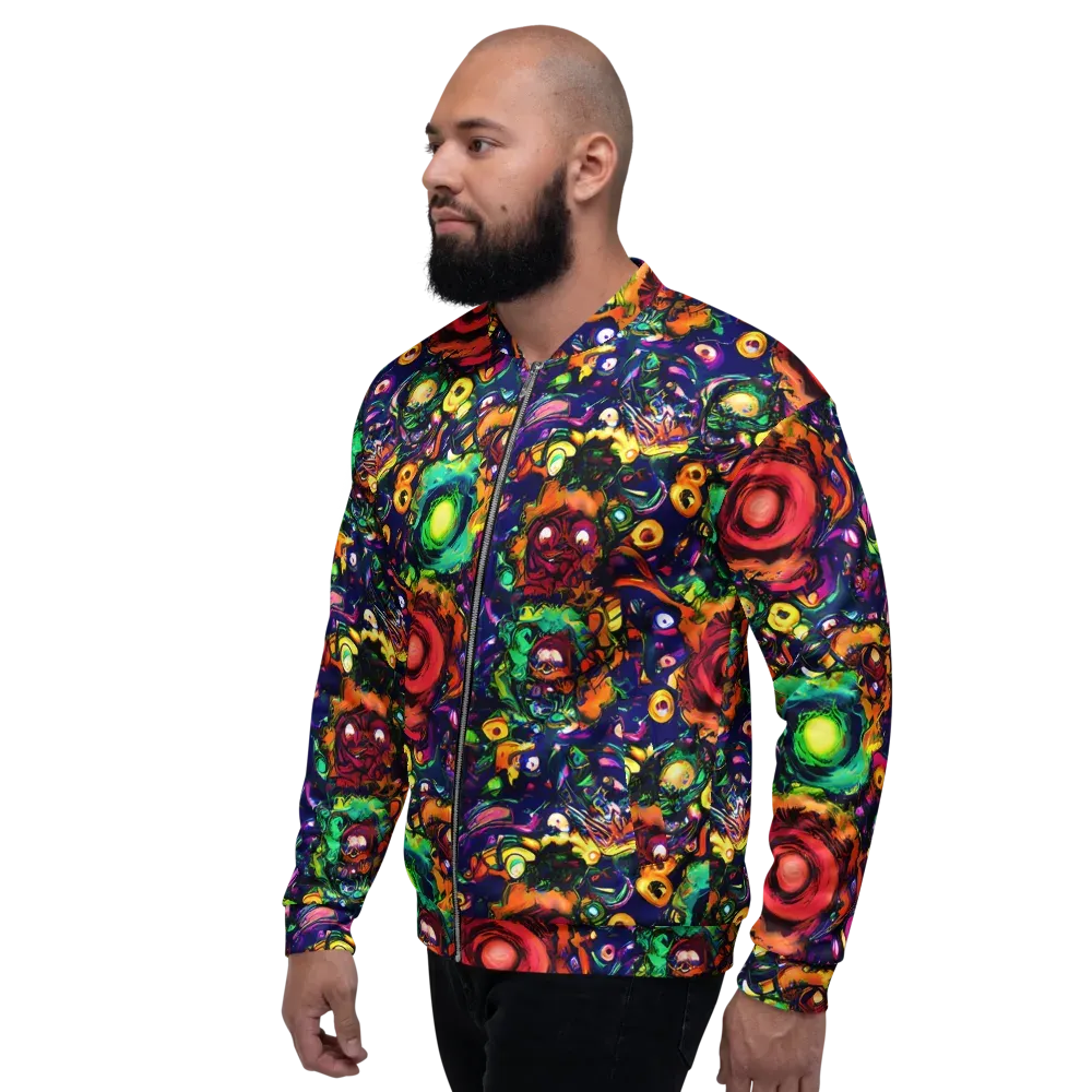 Neon Surreal on Bomber Jacket — Left