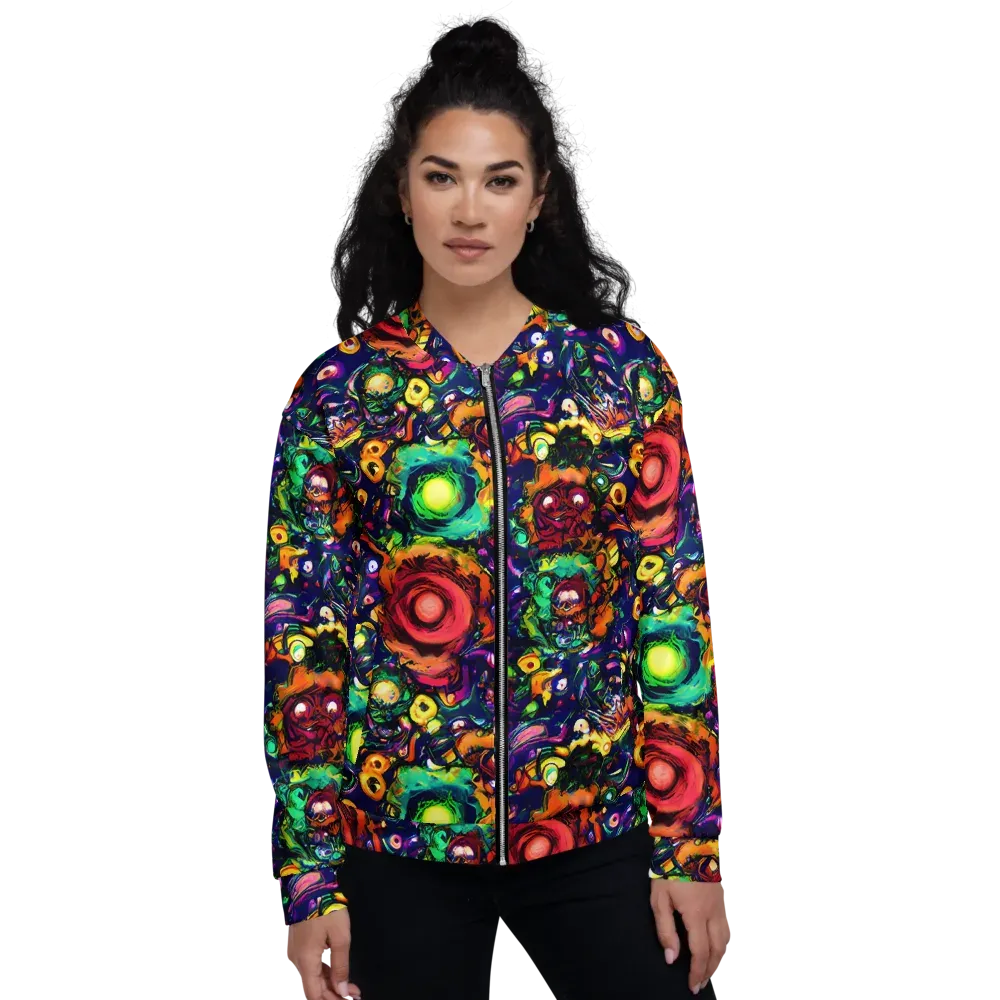 Neon Surreal on Bomber Jacket — Front
