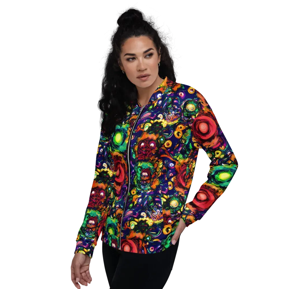Neon Surreal on Bomber Jacket — Left