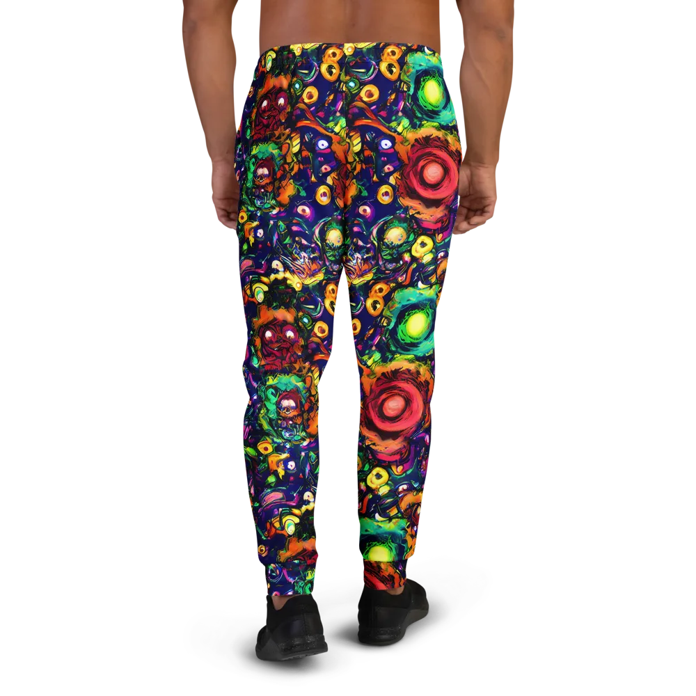 Neon Surreal on Men's Joggers — Back