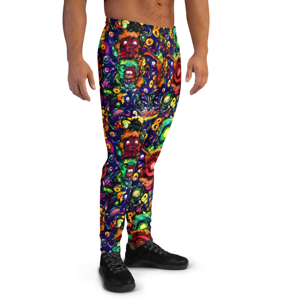 Neon Surreal on Men's Joggers — Right