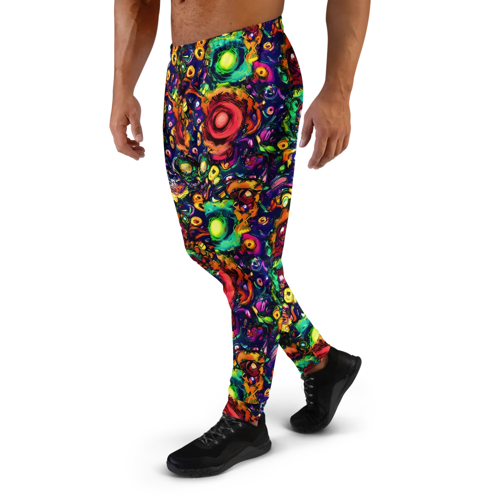 Neon Surreal on Men's Joggers — Left