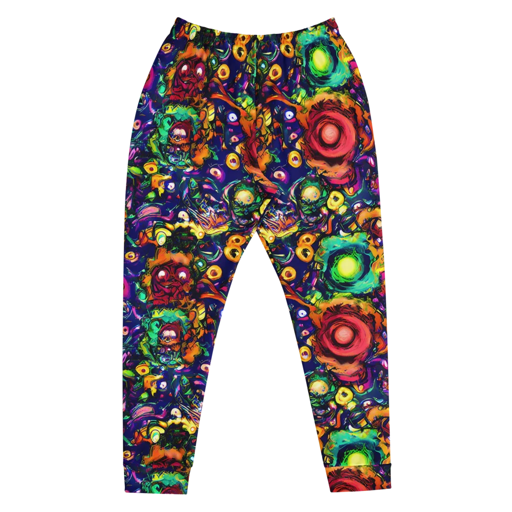 Neon Surreal on Men's Joggers — Front