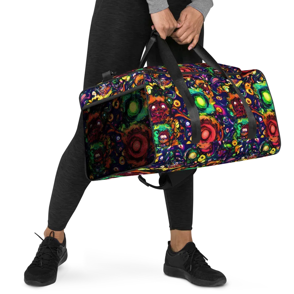 Neon Surreal on Duffle Bag — Right Front