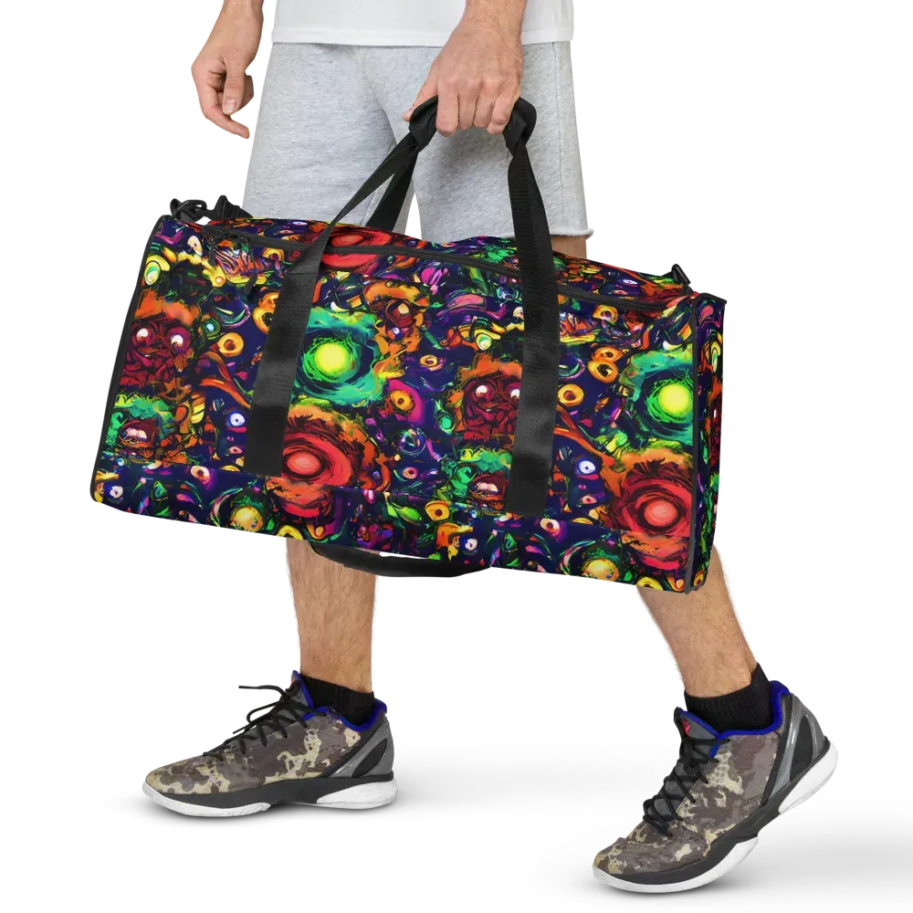 Neon Surreal on Duffle Bag — Front
