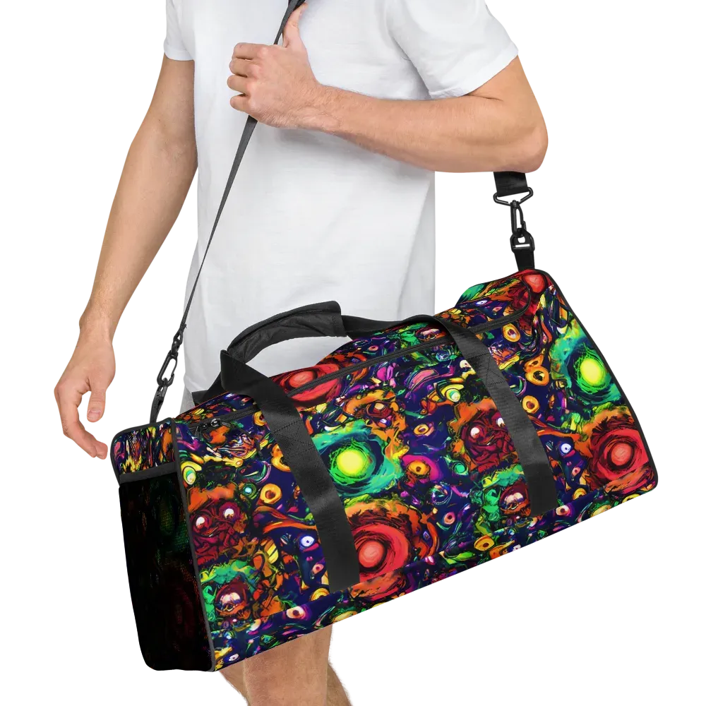Neon Surreal on Duffle Bag — Right Front
