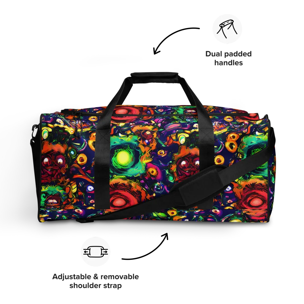Neon Surreal on Duffle Bag — Front