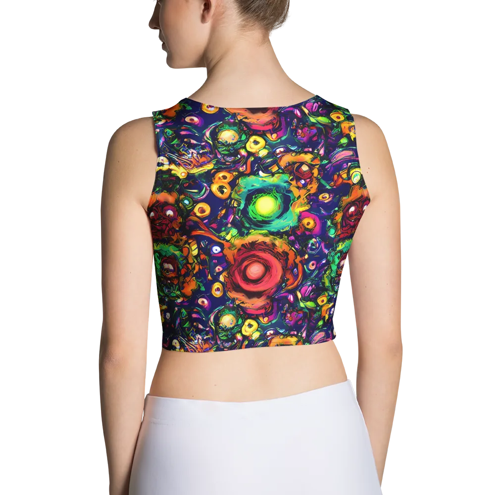 Neon Surreal on Crop Top — Back