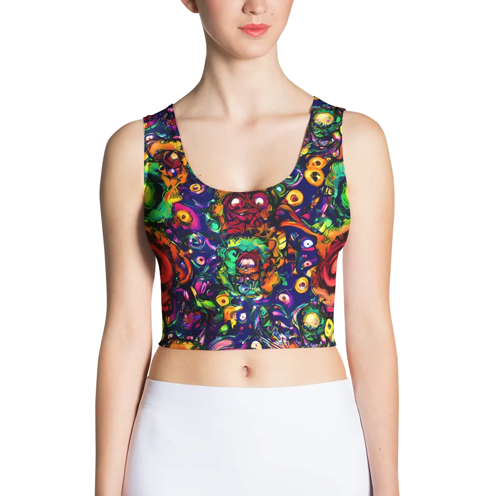 Neon Surreal on Crop Top — Front