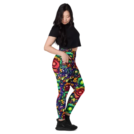 Neon Surreal on a Leggings with Pockets