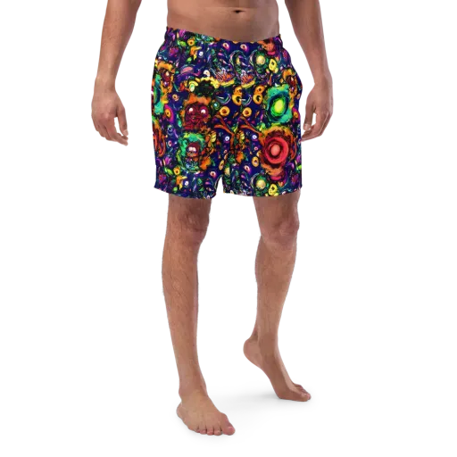 Neon Surreal on a Swim Trunks