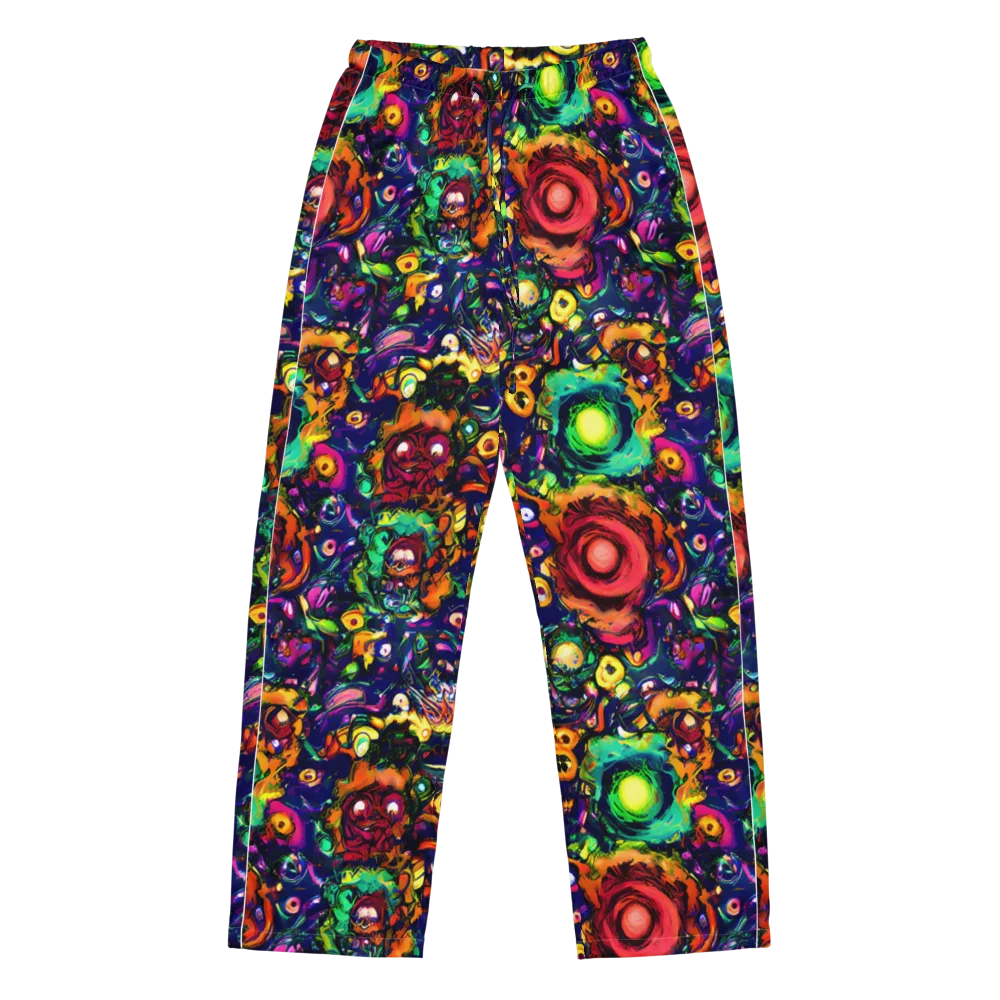 Neon Surreal on Women's Pajama Pants — Front