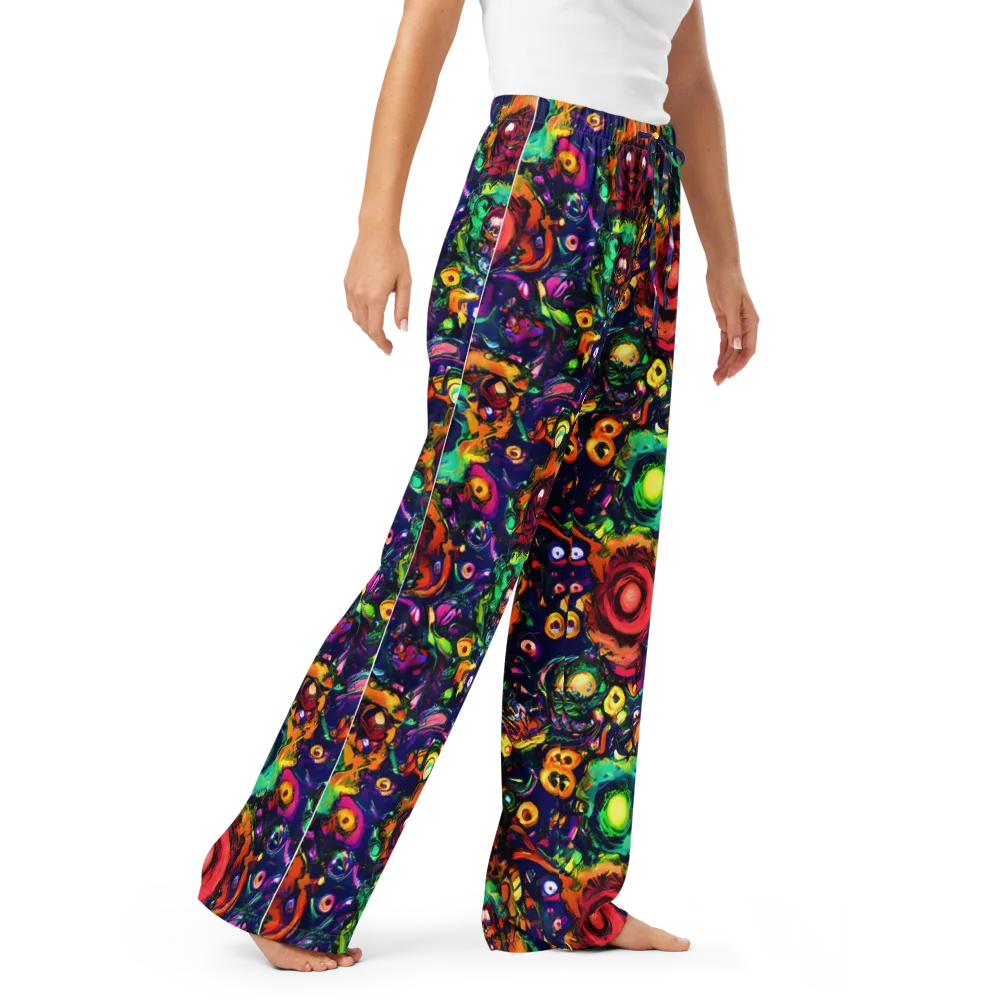 Neon Surreal on Women's Pajama Pants — Right Front